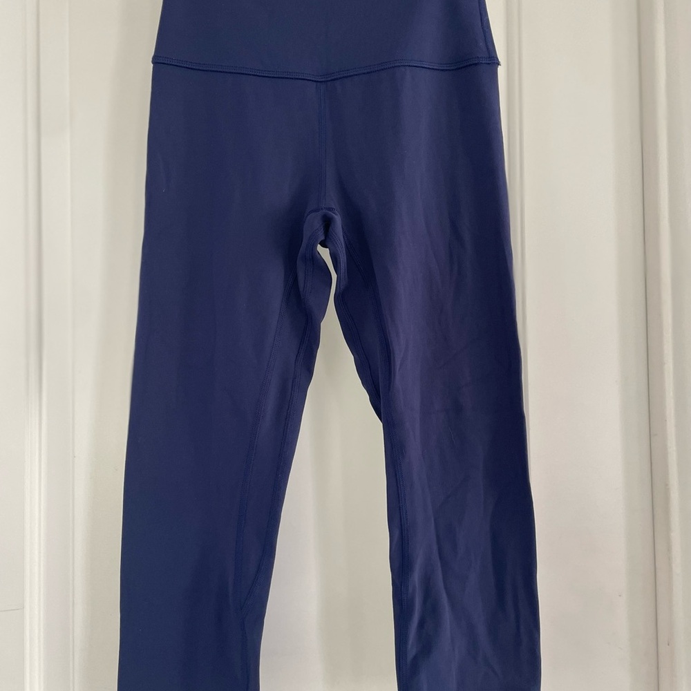 Lululemon Navy Blue High-Waisted Leggings